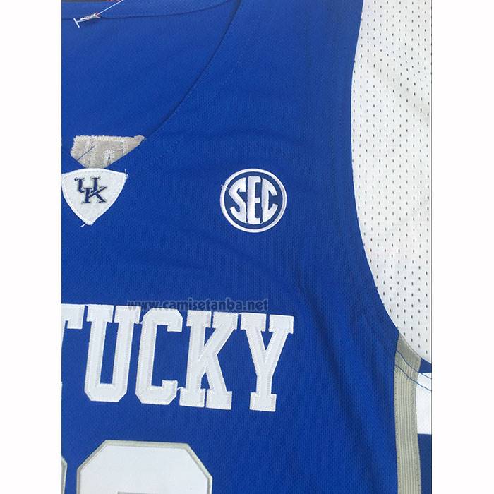 Camiseta NCAA Kentucky Wildcat Anthony Davis 2025 Azul